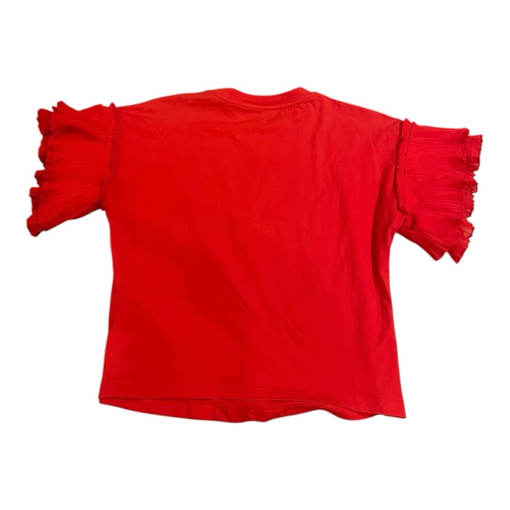 Alice + Olivia Short Sleeve Top Red Cotton T-shirt Women’s XS - Picture 2 of 8
